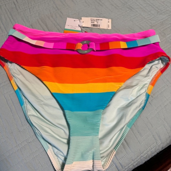 Trina Turk Bikini Bottoms.  Size 12, Multi Color - Picture 2 of 4